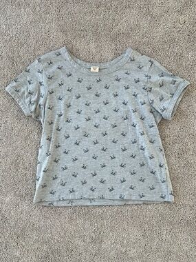 Grey Cat Print T-Shirt